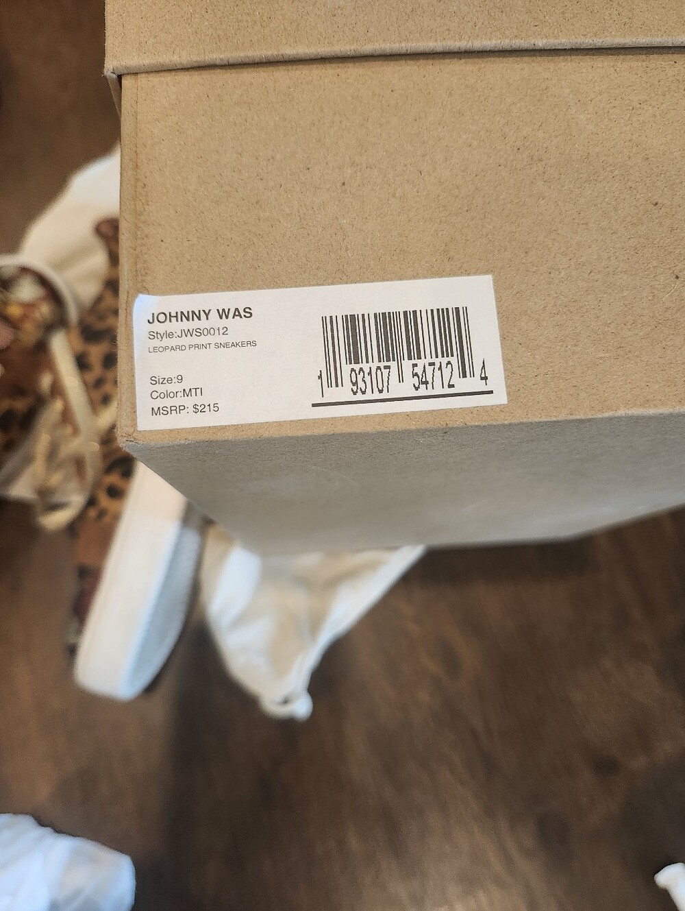 Johnny Was Leopard & Floral Lace-Up Sneakers in Brown - Picture 6 of 6